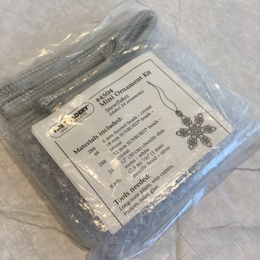 Craft Kit- Mini ❄️Snowflake Ornament Christmas